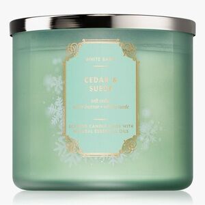 NWT! Bath & Body Works Cedar & Suede Scented Candle